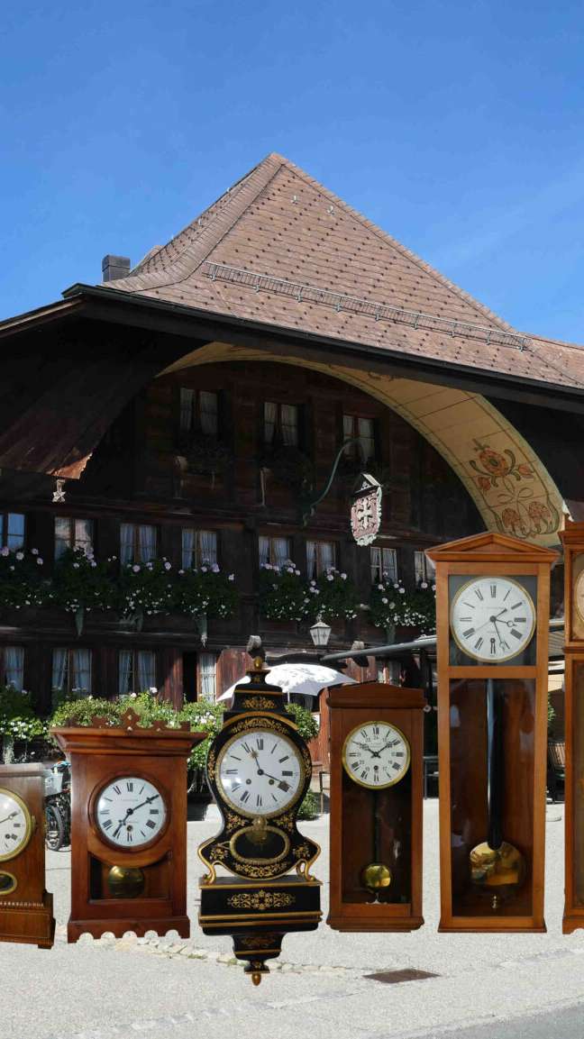 Privatmuseum: Uhrenausstellung im Gasthof Kreuz, Sumiswald